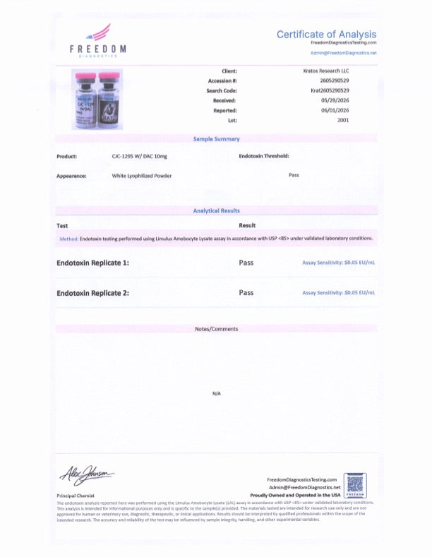 CJC-1295 with (DAC) +10MG Peptides