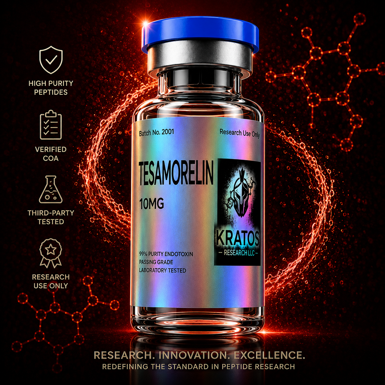 Tesamorelin 10MG Peptides